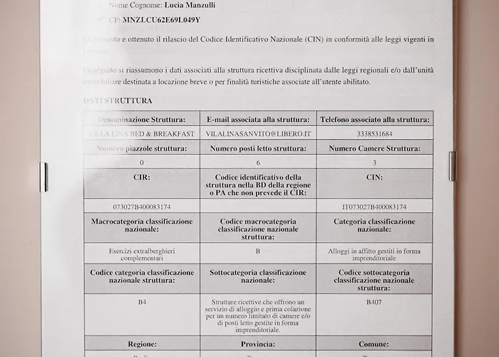 Bed & Breakfast Lina